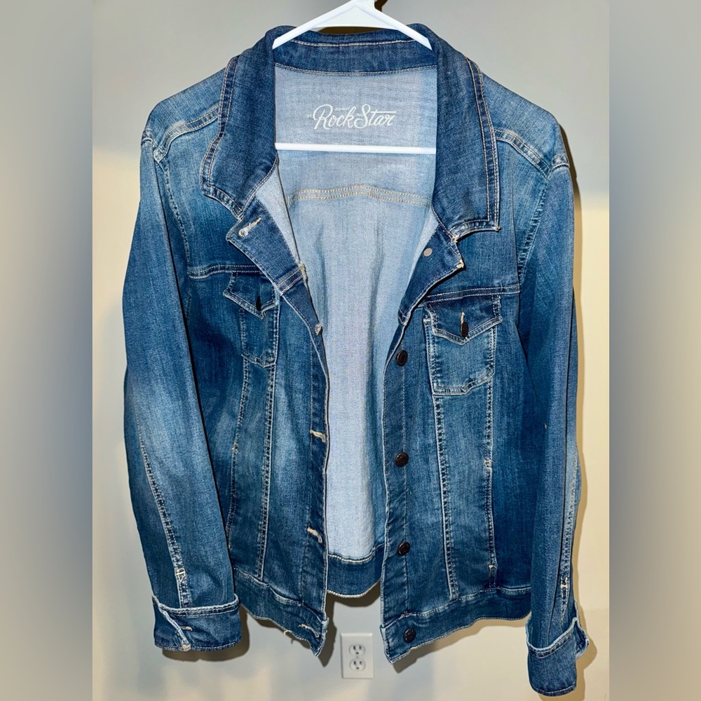 Old Navy Rockstar Stretch Jean Jacket XXL